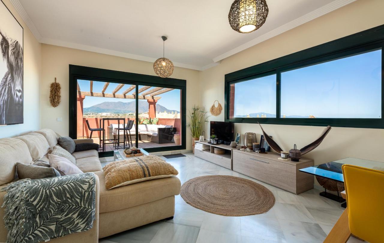 Colinas El Hacho 2320 Sea View Apartment Manilva Bagian luar foto